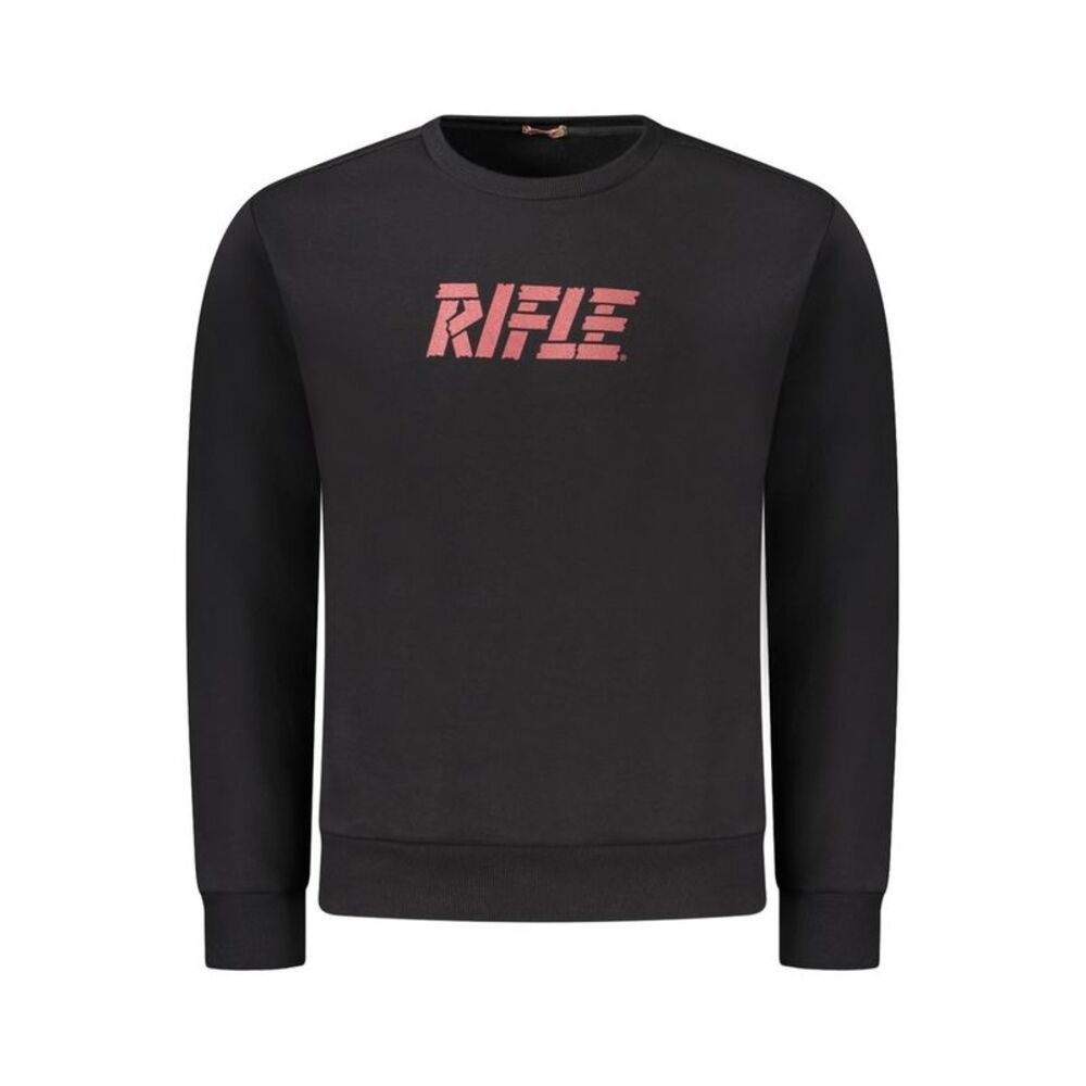 Rifle Black Cotton Men's Crewneck Men's Sweater